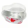 100ml Pudín Horneado en Forma de Corazón Pastel de Queso Ligero Caja de Papel de Aluminio para Cupcakes Mousse Taza de Papel de Aluminio Resistente al Horno
