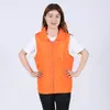Chaleco de Voluntario Transpirable Estampado logo Promocional de Voluntario Actividades de Bienestar Público Chaleco Rojo Camisa Publicitaria Ropa de Trabajo