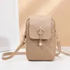 Nova Carteira Feminina com Padrão de Diamante Tendência Flip Portátil Camada Dupla Transversal Pequena Moda Europeia e Americana Bolsa para Celular Entrega Transfronteiriça