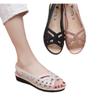 Nuevas Sandalias de Verano para Mujer Talla Enfermera Mamá Cuña de Velcro Tacones Sandalias para Suegra Suela Suave Sandalias para Mujeres Embarazadas