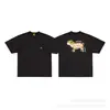 Camiseta de Manga Corta con Logo Estampado de Marca Trendy de Lujo Transfronterizo, Exportación de Productos Europeos, Familia D, Cuello Redondo, Corte Holgado para Hombres y Mujeres