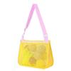 Bolsa de Almacenamiento de Papelería de un Solo Hombro, Bolsa de Playa para Colección de Juguetes de Pegatinas, Malla para Ropa de Niños, Tela de Malla Engrosada Plegable