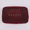 Bolsa de Maquillaje Portátil para Viaje, Bolsa de Malla para Guardar Brochas de Maquillaje, Neceser Transpirable para Viaje, Bolsita Pequeña de Malla para Almacenamiento