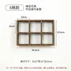 Estante para Juego de Té Estilo Chino Nuevo de Madera Maciza, Estante de Almacenamiento para Tetera y Tazas de Té de Madera de Paulownia Quemada, Estante de Rejilla Montado en la Pared