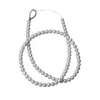 Cadena de Perlas de Agua Dulce Naturales Blancas para Glóbulos Blancos Zhengyuan, 4.5-5mm de Diámetro, Aproximadamente 39cm de Largo, Aproximadamente 80 Perlas