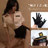 Lencería Sexy Falda Corta Conjunto de Uniforme Sexy Lencería Coqueta Conjunto de Juego de Rol Atuendo de Azafata Dropshipping
