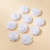 En Stock 4.5cm Clavel de Tela Colorido Cinta Flores Pequeñas Accesorios DIY Flores Artificiales 3D Accesorios para Ropa