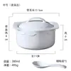 Tazón de sopa de huevo al vapor al por mayor con doble oreja y tapa resistente a altas temperaturas, tazón de sopa de cerámica para el hogar, olla de estofado, Niños Bebé cocción al vapor de agua para bebé