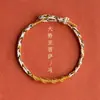 Pulsera de Hilo Rojo Hecha a Mano al por Mayor 2025 Año del Dragón para Hombres y Mujeres Conejo, Buey, Oveja, Perro del Zodiaco Pulsera Tai Sui