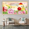 La pintura decorativa de fondo para TV de la sala de estar tiene respaldo hogar y todo Xing nueva pintura de paisaje china autoadhesiva agua para hacer dinero pintura