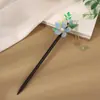 Grampo de Cabelo de Garça Voadora Estilo Antigo Grampo de Cabelo de Ébano Sintético Acessórios Hanfu Novo Estilo Chinês Grampo de Cabelo Cheongsam Joias Atacado para Mulheres