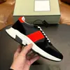 Zapatillas deportivas retro de gamuza y nailon cosidas para hombre TF transfronterizas anchas raya blanca geométrica suela gruesa casual