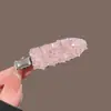Gelo Picado com Sal Marinho~ Presilha de Cabelo para Mulheres, Presilha Lateral Cristalina Sem Costura, Grampo para Testa, Presilha para Franja, Presilha Bico de Pato, Novo Acessório de Cabelo