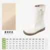 Botas Martin para niña Snafi, botas Chelsea altas de princesa negras para invierno 2023