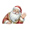 Decoraciones Festivas de Papá Noel, Trineo, Pegatinas Electrostáticas para Puertas de Vidrio, Pegatinas para Ventanas, Renos, Regalos, Coronas, Año Nuevo