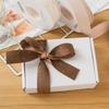 Nueva Cinta de Imitación de Cuero de Alta Gama de 2.5 cm con Diamantes, Cinta para Empaque de Flores, Cinta de Moño, Decoración Floral