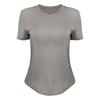 Camisetas Deportivas de Fitness Yoga para Mujer de Manga Corta 100% Algodón Pima, Camisas Sueltas para Capas Interiores, Camisetas que Absorben la Humedad y Transpiran el Sudor