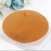 Boina de Otoño e Invierno 100% Lana para Mujer, Sombrero de Cachemira Invierno Adelgazante para la Cara, Sombrero de Pintor, Estilo Británico, Estilo Coreano de Alta Gama
