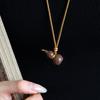 Nuevo Estilo Chino Vintage Gourd con Goteo de Aceite Cadena de Lana para Mujer de Gama Alta Largo Moderno Exquisito Lujo Ligero Versátil Estilo Nacional Collar