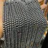 6mm pedra de ferro brilhante fino redondo Beads string Gemstone Mini Beads