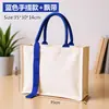 Bolsas de Tote Laminadas 3D Personalizadas con Cintas, Bolsas de Tote de Lona de Alta Gama Lisas Personalizadas