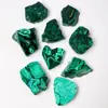 Venta Caliente Transfronteriza Rodaja de Malaquita de Cristal Natural Piedra Original Mineral Estándar Piedra Ornamental Pulida Adornos Decorativos para el Hogar