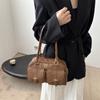 Bolso de Almohada Retro Trendy Europeo y Americano Otoño 2026 Nuevo Color Sólido Moda Trendy Bolso de Hombro Bolso de Axila Trendy