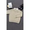 Suéter de Gola Lapela Falso Retrô Americano Unissex Inverno Diário Estilo Preguiçoso Versátil Malha Casual Tendência