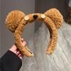 Nueva Banda para el Cabello Tim Bear Mismo Estilo Universal Studios Banda para el Cabello para Lavado de Cara Foto Dibujo Animado Felpa Linda Banda para el Cabello para Lavado de Cara Accesorios para el Cabello