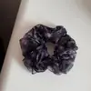 Goma para el pelo de organza floral estilo coreano para primavera y verano para mujer, Sujetador de coleta de alta gama, Accesorio para el pelo tipo scrunchie estilo perezoso