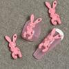 Net vermelho doce luto menina pó bonito esqueleto coelho nail art cartoon liga tridimensional jóias DIY decoração de unhas atacado
