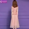 Vestido rosa con bordado de lentejuelas Feimengyi para mujer, de manga corta, para verano, juvenil, estilo chino nuevo, vestido cheongsam de malla que reduce la edad