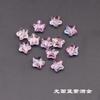 Estrella de cinco puntas de 8 mm agujero recto agujero vertical esmerilado estrella pequeña estrella de cinco puntas esmalte de color antiguo horquilla borla diy hecho a mano cuentas sueltas