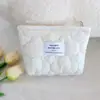 Bolsa de Cosméticos Acolchada de Nube Nueva Coreana, Bolso de Mano Portátil de Aspecto Elegante, Bolsa Simple de Almacenamiento para Viajes, Neceser
