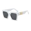 Gafas de sol de fiesta de moda con montura generosa estilo 2024, gafas de sol de lujo ligeras europeas y americanas de alta gama para hombres y mujeres