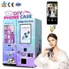 Máquina Expendedora Totalmente Automática para Fundas de Teléfono Móvil DIY, Máquina Expendedora de Fundas de Teléfono Móvil con Impresión UV de Foto Personalizada, Equipo para Lugares Turísticos