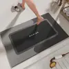 Tapete de Chão Absorvente Simples para Banheiro para Uso Doméstico, Resistente a Manchas e Fácil de Manter, Tapete de Chão de Terra de Diatomáceas Secagem Rápida Antiderrapante
