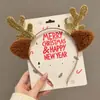 Diadema de Cabeza de Ciervo Linda Transfronteriza Europea y Americana para Mujer 2026 Nuevo Estilo Gorro de Oso Diadema de Astas Accesorios para el Cabello de Navidad