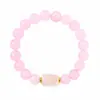 Pulsera de cristal de venta caliente transfronteriza, cristal rosa, amatista, pulsera de cuentas de jade púrpura, pulsera bohemia, venta al por mayor de joyería