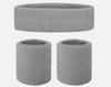 Set de Diadema Deportiva y Muñequera Jumper Correr Bádminton Banda Elástica Transpirable Transpirable Banda Ancha Absorbente de Sudor Muñequera