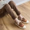 Calças Harem de Veludo Cotelê para Mulheres Inverno Forradas com Lã e Espessadas Quentes Calças Cenoura Cintura Alta Modeladoras Look Versátil Calças de Vovó com Cordão na Perna