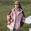 Chaqueta de alta gama de terciopelo de zorro plateado compuesto, moda para pareja, tres en uno, logo personalizado, traje de alpinismo desmontable