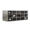 Gabinete para Zapatos Multicompartimento de Acero Inoxidable 304 de Fábrica Laboratorio Taller Libre de Polvo Vestuario Taquilla Gabinete de Doble Cara con Puerta