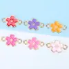 Sakura Accesorios Lindos Colgante Creativo Doble Colgante Aleación con Goteo de Aceite Accesorios de Joyería Pendientes Pulsera Collar DIY Venta al por Mayor