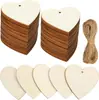 Piezas de Madera con Forma de Corazón Creativas Transfronterizas Día de San Valentín DIY Piezas de Madera en Blanco Colgantes Decorativos con Forma de Corazón Pintados a Mano Artesanías Decorativas