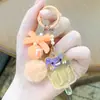 Nuevo llavero accesorio con colgante creativo de acrílico de estrella-luna-conejo para mochilas de estudiantes y llaveros de coche, artículo de regalo