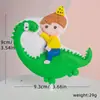 Decoração de bolo argila macia dinossauro 2022 novo tridimensional Enfeite dinossauro fofo pequeno animal boneco de bolo plug-in