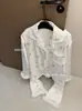 Edição Limitada de Natal Conjunto de Pijama Cardigan de Veludo Ilha do Floco de Neve para Mulheres, Roupa de Dormir Espessa de Lã Outono e Inverno, Transfronteiriço