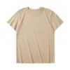Camiseta de manga curta 180g de algodão puro de alta qualidade, corte solto, camisa cultural feita sob medida, uniforme de classe, roupa de trabalho com logo e estampa de padrão