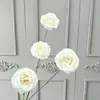 Nueva Flor Artificial de Rosa Burbuja de 4 Cabezas para Boda, Flores para Escenario de Salón de Bodas, Guía de Camino, Decoración para Hotel y Hogar, Flor Falsa